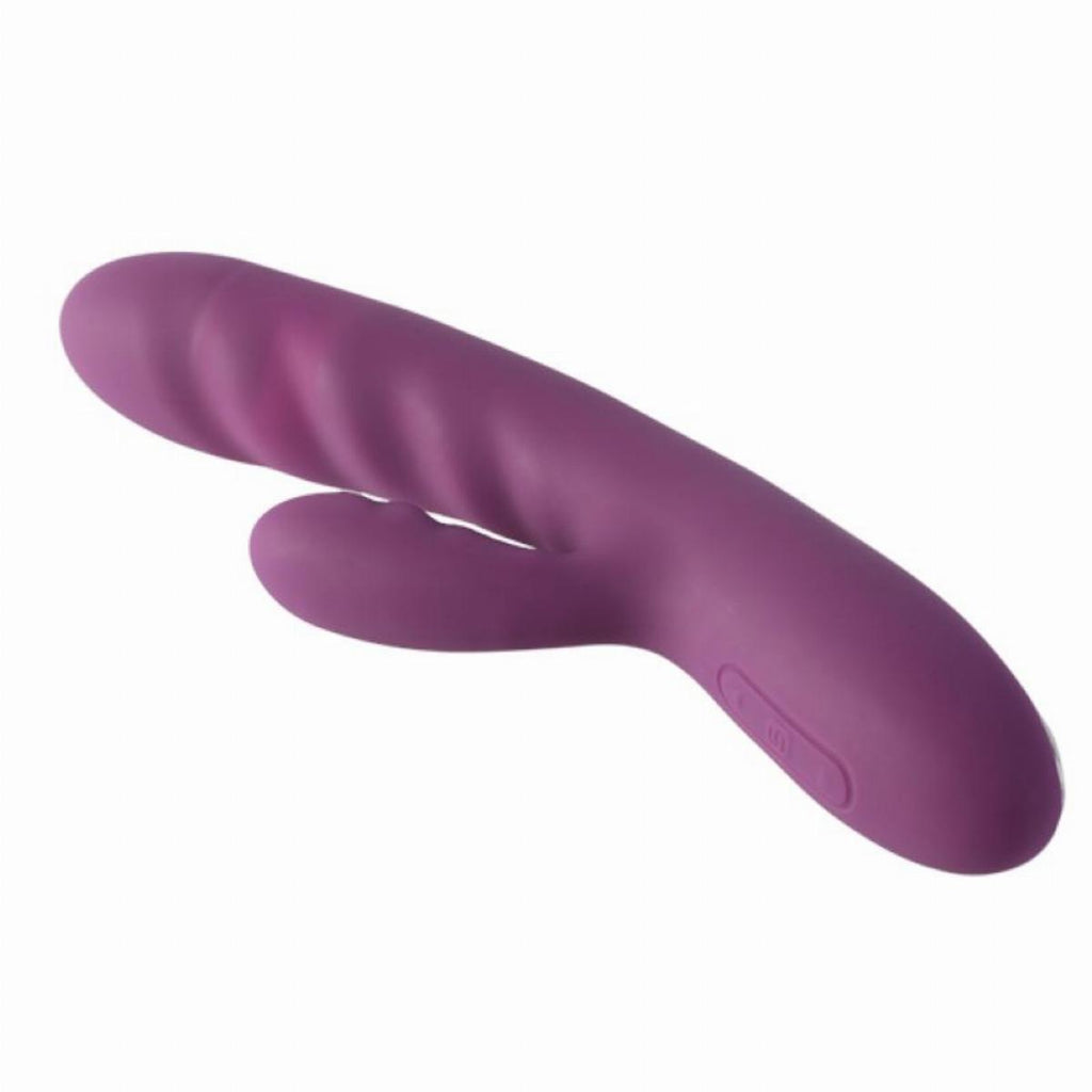 Plezo DualWave Smart Vibrating Massager – Deep Plum Edition