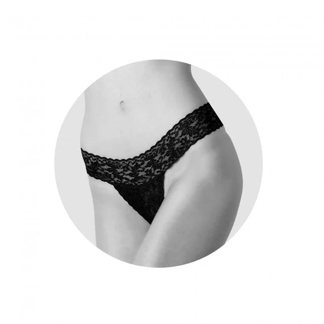 Love to Love Secret Panty Vibrating Panty Set Black