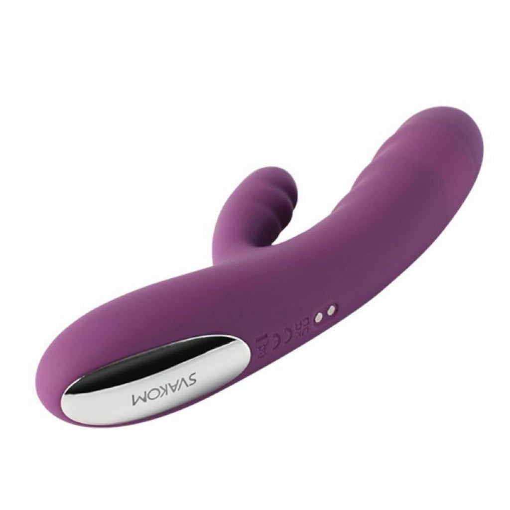 Plezo DualWave Smart Vibrating Massager – Deep Plum Edition