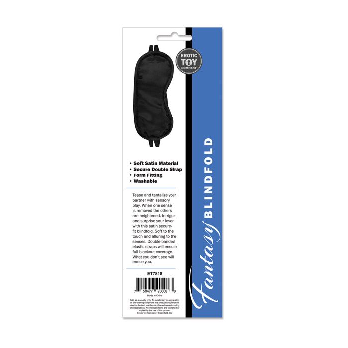 Erotic Toy Company Satin Fantasy Blindfold - Black