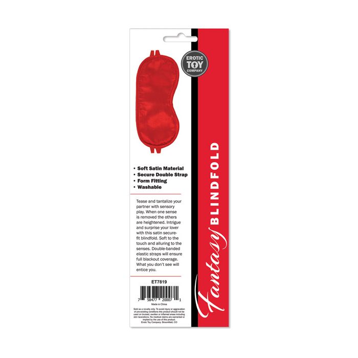Erotic Toy Company Satin Fantasy Blindfold - Black